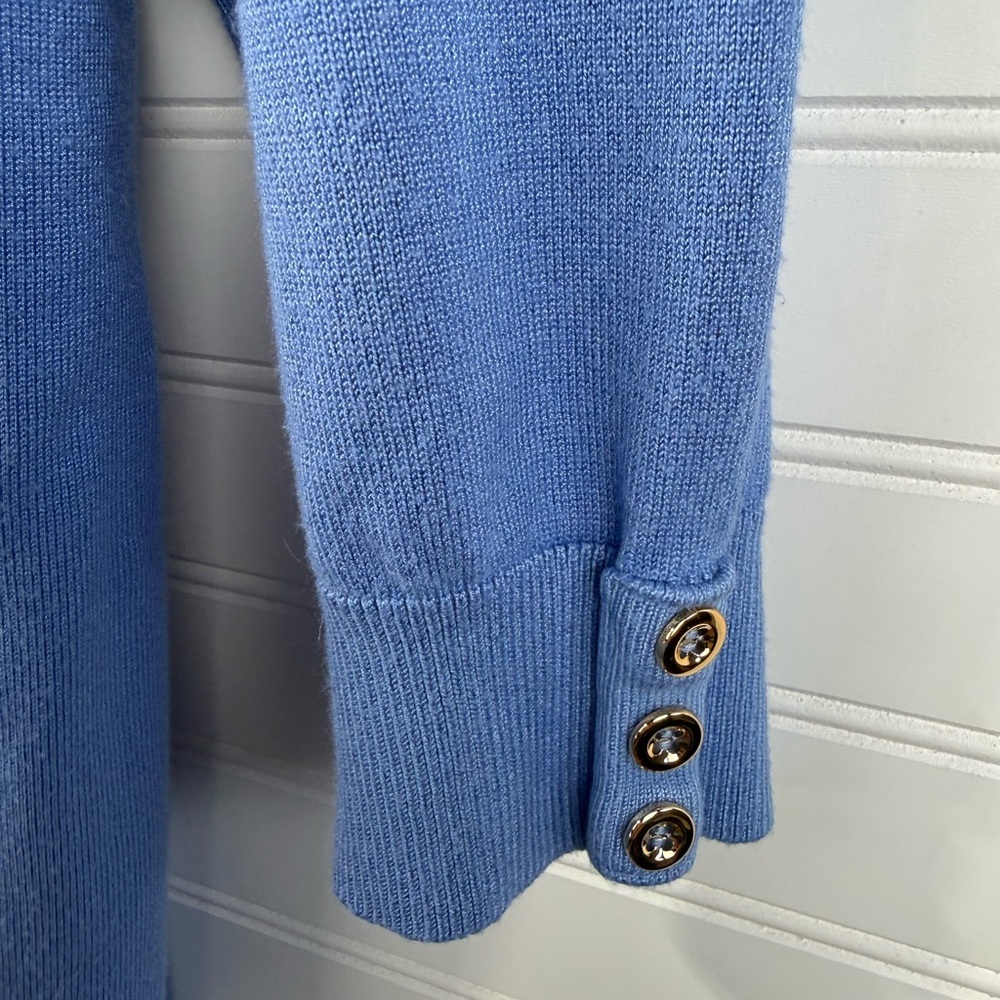 Charter Club womens periwinkle blue open Cardigan sweater. 3/4 sleeves. Size 0X - Picture 4 of 4